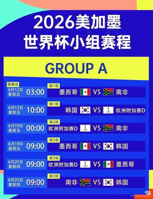 2026美加墨世界杯每日赛程中国时间 2026美加墨世界杯每日赛程中国时间